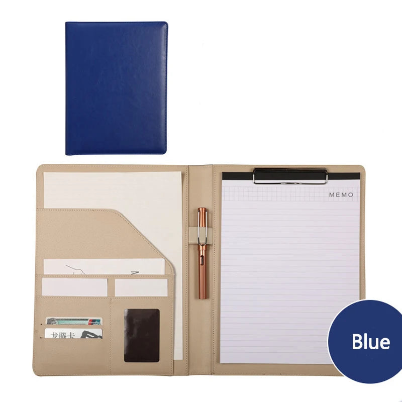 Mapa de documentos de negocios multifunción A4 con Stifthalter &amp; Kartenfach – Organizador más elegante para Verträge &amp; Büro