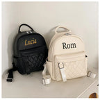 Mochila personalizada de piel sintética para mujer: la mejor mochila de moda con nombre, combinación y estilo para todo tipo de clima y actividades al aire libre