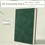 Elegantes A5 Leder-Notizbuch – Business & Bürojournal für Organisation und Stil