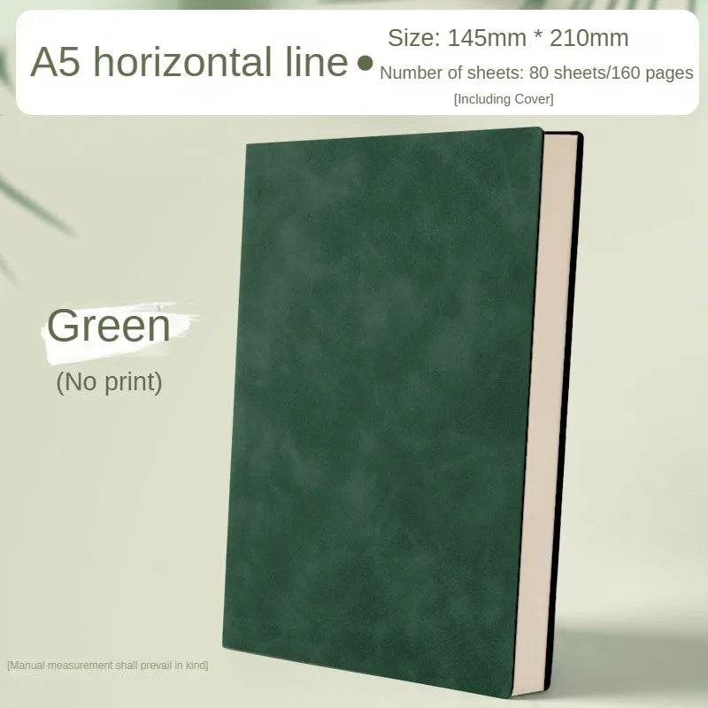 Elegantes A5 Leder-Notizbuch – Business & Bürojournal für Organisation und Stil