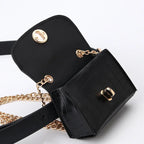 YoReAi Damen Bauchtasche – Retro Fanny Pack mit Leopardenmuster, Kette & PU-Leder Mini-Handtasche