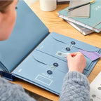 A4 Leder Akkordeon Dokumentenmappe – Binder Pocket File Organizer & Reise Portfolio für wichtige Unterlagen