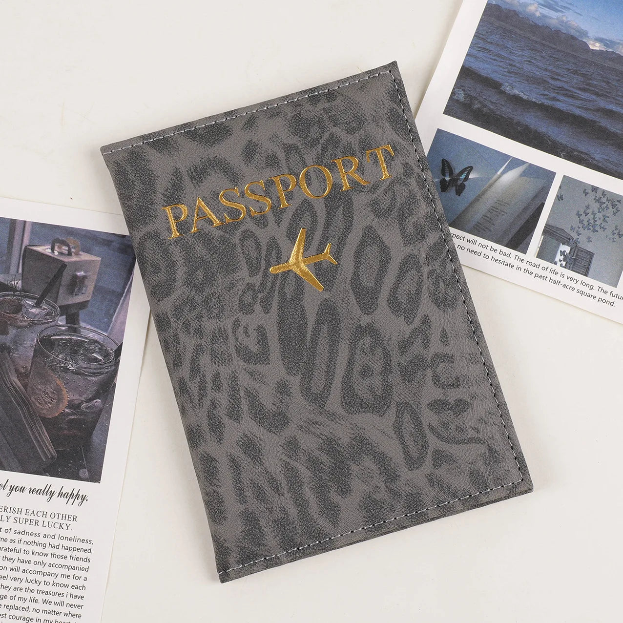 Reise Passhülle 2025 aus PU-Leder – Eleganter Reisepass- & Kartenhalter für Damen & Herren | Schutzcover für Tickets & Ausweise