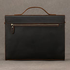 Luufan Herren Aktentasche aus echtem Rindsleder – Business Laptoptasche für 14 Zoll Laptop, elegante Leder-Briefcase im Vintage-Stil