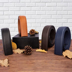 Großer Leder-Gürtel ohne Schnalle – Hochwertiger Ledergürtel für Herren und Damen