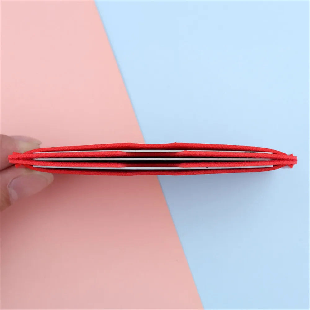 Mini Kartenetui aus PU-Leder – Slim ID- &amp; Kreditkartenhalter mit Münzfach, 3 Kartenfächer, Porte-cartes unisexe en 6 couleurs 