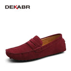 DEKABR Herren Loafer aus echtem Rindsleder – Bequeme Slip-On Mokassins & Driving Shoes in großen Größen bis 49