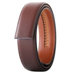 Herren Leder Gürtel ohne Schnalle – 3,5 cm Breite aus echtem Rindsleder in Schwarz, Braun, Blau, Grau & Weiß