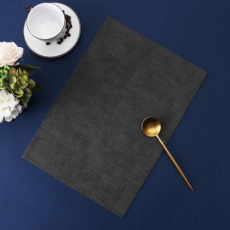 Hochwertige Kunstleder Tischsets – Wasserdichte, ölbeständige & hitzeisolierende Platzmatten im japanischen Stil (4er / 6er Set)