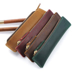 Mini Stifteetui en véritable cuir – Handgefertigter Leder-Organizer für Büro, Schule &amp; Reisen