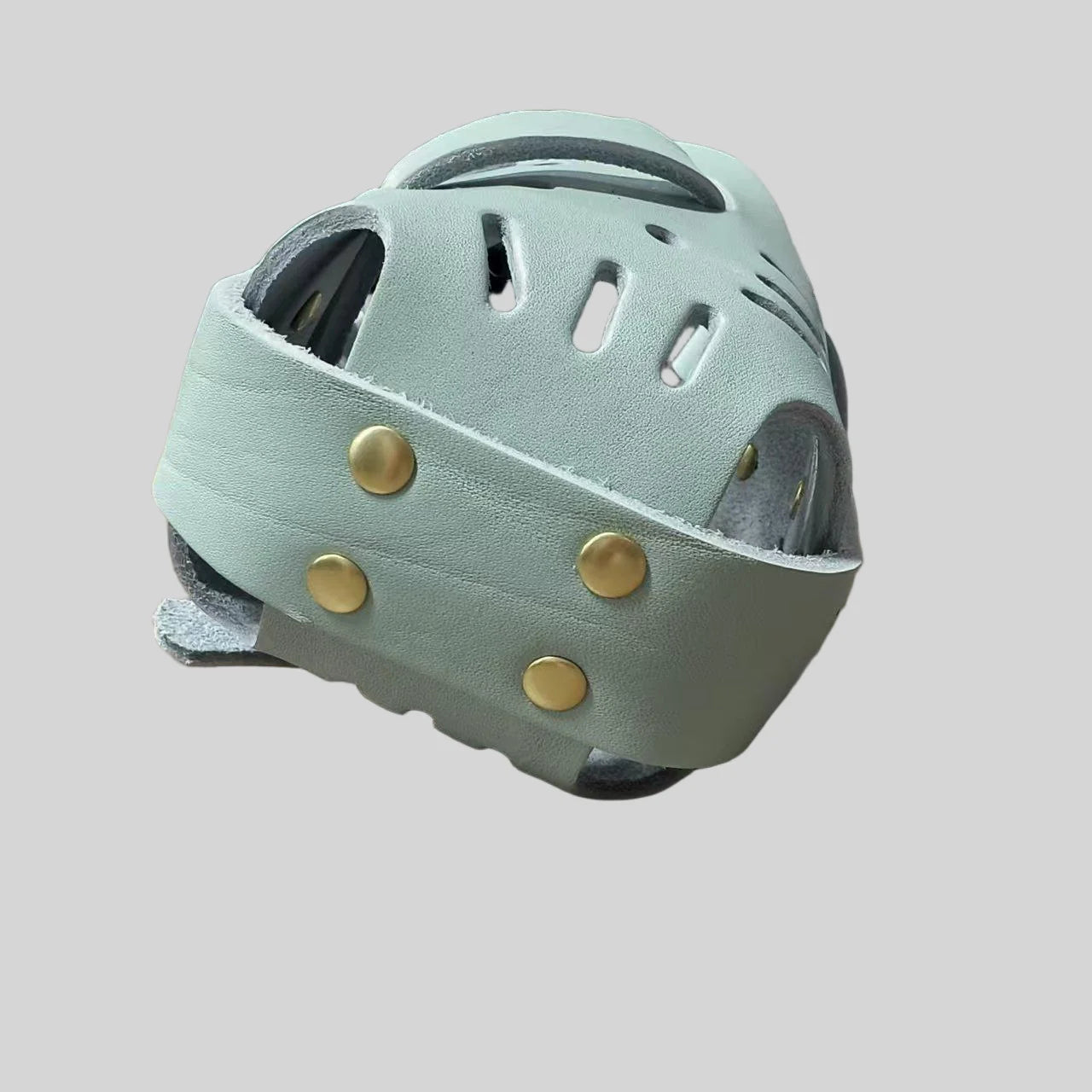 PU-Leder Hunde Maulkorb – Atmungsaktiver, weicher Anti-Beiß Mundschutz für mittelgroße Hunde | Verstellbarer Trainings-Maulkorb