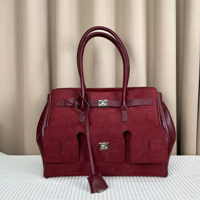 Luxus Wing Bag en cuir – Grand sac fourre-tout avec argent ou or, sac à main tendance pour femme. 