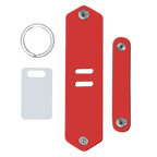 Personalisierter Leder-Schlüsselanhänger mit Foto & Gravur – Individueller Keyring mit Lasertext, emotionales Geschenk für Familie, Freunde & Partner