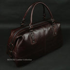 MUNUKI Hochwertige Leder Reisetasche für Herren – Große Duffel Bag aus echtem Rindsleder als Tote-, Schulter- & Wochenendtasche