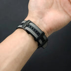 Brazalete de silicona de cuero de 22 mm para Huawei Watch GT5 / GT5 Pro / GT4 y Samsung Galaxy Watch – Brazalete híbrido robusto para modelos de 46 mm y 45 mm