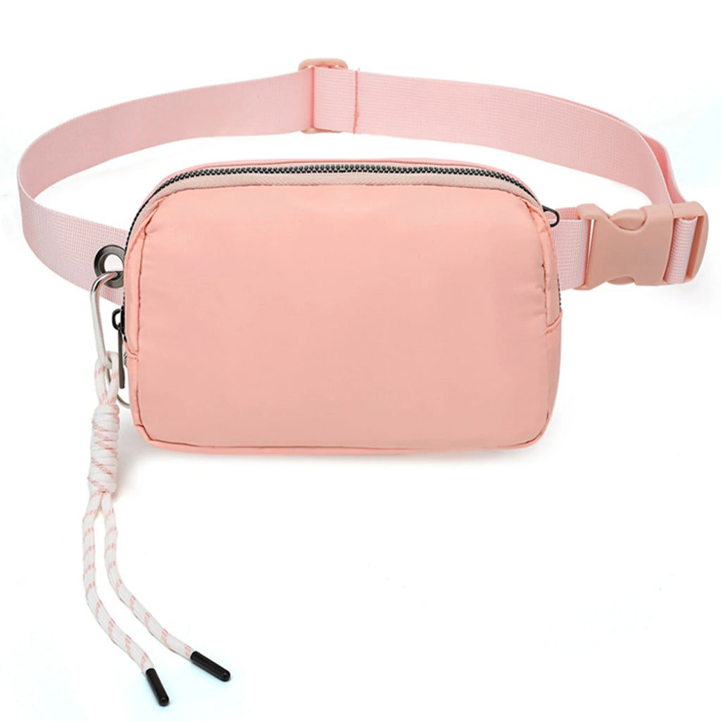 Extra Lange Gurt Fanny Pack – Leichte und Stylische Polyester Bauchtasche mit Handyfach, Umhänge- & Gürteltasche