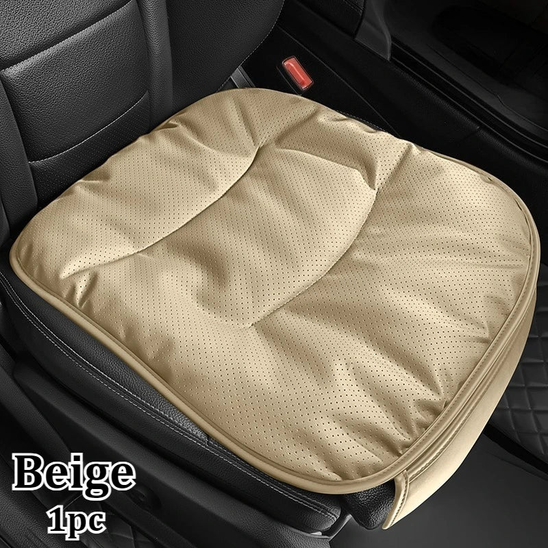 Premium Autositzkissen aus PU Leder – Luxus Sitzauflage mit perforiertem Design, atmungsaktiv & wolkenweich