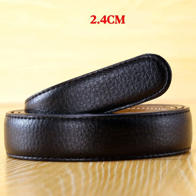 Hochwertiger PU-Ledergürtel ohne Schnalle – Premium Ersatzriemen für automatische Gürtelschnallen