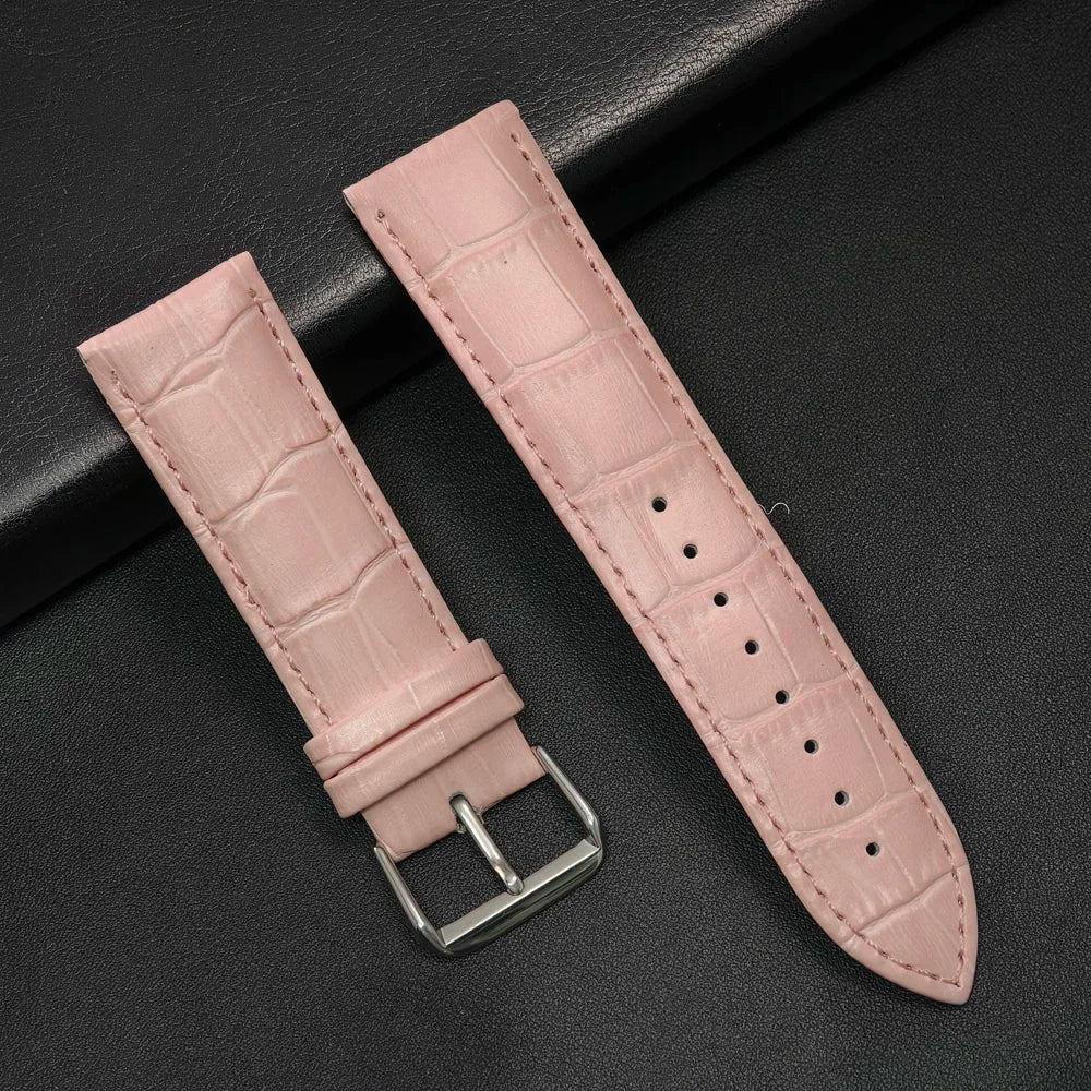 Brazalete de cuero vintage de 20 mm y 22 mm para Samsung Galaxy Watch 4–7 y Xiaomi Redmi Watch – Brazalete clásico para reloj inteligente con diseño dorado 
