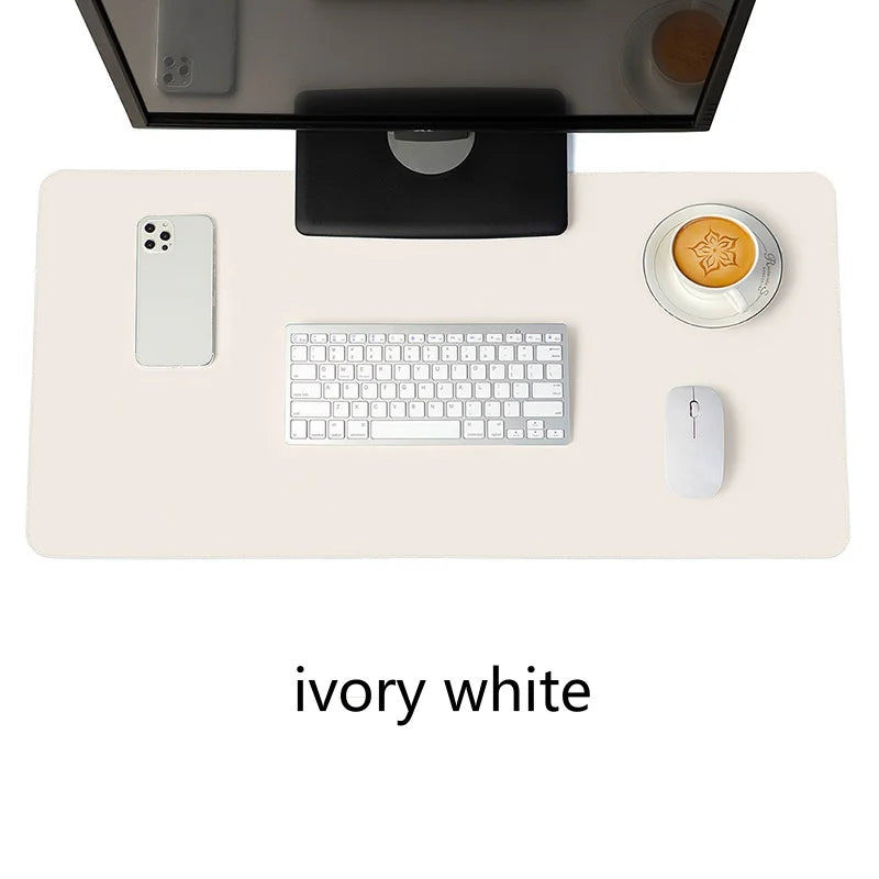 Großes Leder Mousepad & Desk Mat – Tragbare, wasserdichte PU Leder Schreibtischunterlage mit rutschfester Wildleder-Unterseite für Gaming & Büro