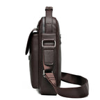 Bolso bandolera y bandolera de cuero para hombre: bolso para portátil de negocios con mayor capacidad y estilo