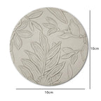 Runder Leder Untersetzer – Rutschfest, hitzeisolierend &amp; wasserdicht im Light-Luxury Design for Büro &amp; Couchtisch 