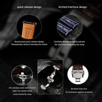 MAIKES Brassard de luxe en cuir avec dégagement rapide - Brassard Premium 20 mm / 21 mm / 22 mm avec fermeture papillon pour brassard élégant