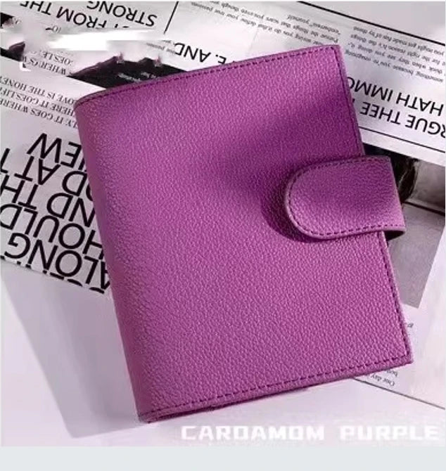 Vintage Leder-Notizbuch A7/M5 – Dreifach gefaltet, weich & nachfüllbar