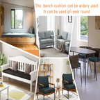 Maßgefertigtes Leder Bankkissen – Rutschfestes Sitzpolster mit dicker Schaumfüllung für Innenmöbel