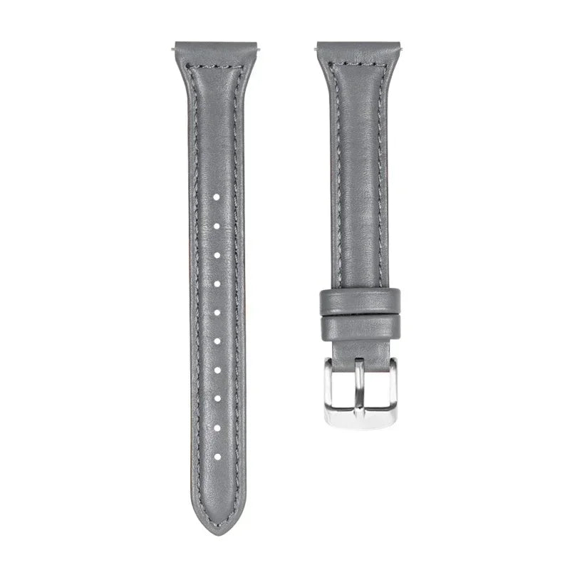 Brazalete de cuero delgado para Samsung Galaxy Watch y Huawei Watch – Brazalete elegante para reloj inteligente de 20 mm y 22 mm para deportes y etiquetas 
