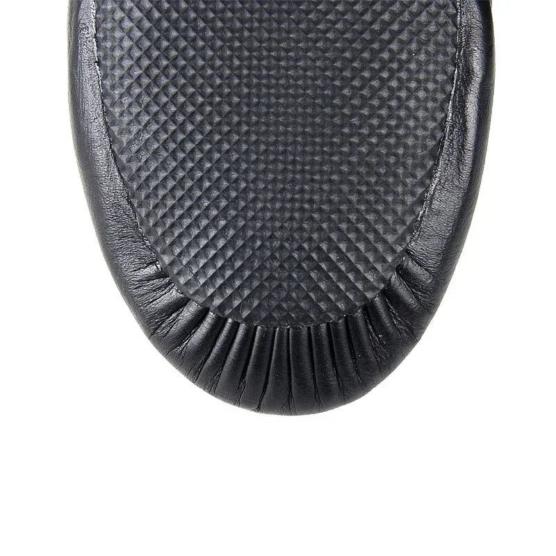Chaussures de danse jazz en cuir véritable – Chaussures de sport à enfiler pour enfants, femmes et hommes, idéales pour le jazz, la salsa, le ballet et la danse 