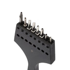 WUTA 3G Plancha para pinchar cuero con Wechselkopf – Professionelles Lederlochwerkzeug aus 4Cr13 Stahl, Austauschbare Chisel- &amp; Punch-Köpfe para bricolaje Lederarbeiten 