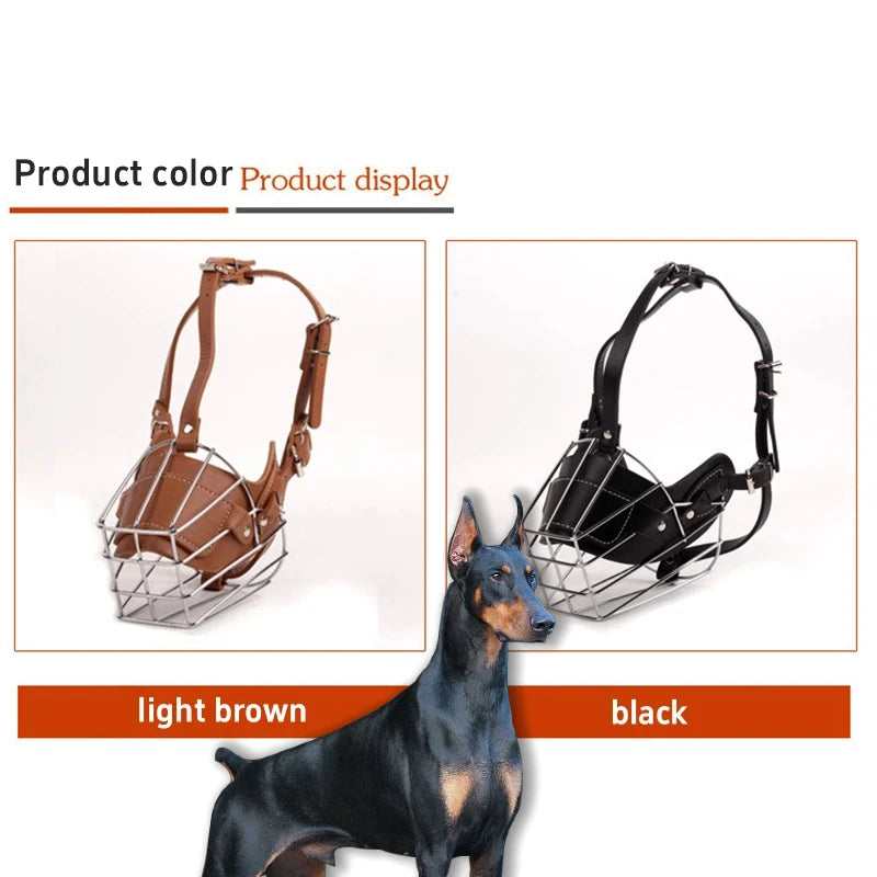 Atmungsaktiver Hunde Maulkorb – Verstellbarer Anti-Beiß Mundschutz mit sicherem Verschluss für Hunde