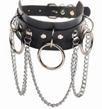 Gargantilla gótica punk con Nieten &amp; Stern – PU-Leder Halsband con Herz, Kreuz &amp; Spikes en estilo Harajuku Y2K para mujeres 