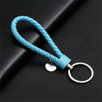 Geflochtener PU-Leder Schlüsselanhänger mit Handschlaufe – Hochwertiger Keychain & Keyring für Auto, Tasche & Alltag