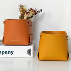 Faltbare Leder Aufbewahrungsbox Nordic – Organizador de escritorio de cuero PU para Schlüssel, Schmuck, Make-up &amp; Büro 