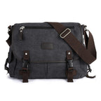 pb Peggybuy Herren Canvas Messenger Bag – Vintage Schultertasche & Satchel mit Multi-Fächern für Reisen, Arbeit und Freizeit