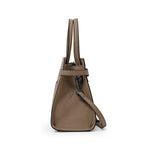 Damen Tote Bag aus echtem Rindsleder – Schlichte Business-Handtasche aus First-Layer Cowhide, elegante Schultertasche für Beruf & Alltag