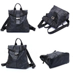 Motaora Damen Leder Rucksack – Diebstahlsicher, große Kapazität, Freizeit- &amp; Schulrucksack für Alltag &amp; Reisen 