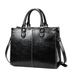 Damen Handtasche aus echtem Leder – Vielseitige Tote Bag & Crossbody Tasche aus Rindsleder für Büro, Shopping & Alltag
