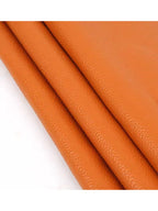 Honigoranges Top-Layer Rindsleder mit Lychee-Prägung – Weiches Echtleder 1,5 mm für Sofa, Kopfteil, Taschen &amp; Polster
