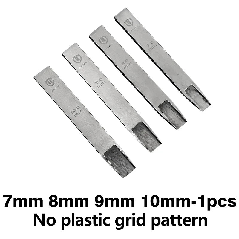 WUTA Original Webmuster Lederlochstanzer – Präziser Weaving Slot Hole Punch aus HSS für Gürtel & feine Lederarbeiten (7–10 mm)