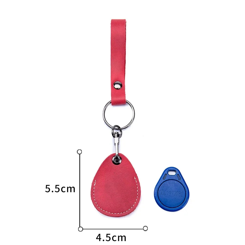 Personalisierbare Lederhülle für StarLine S96 & PIK Intercom – Premium Schutzcover aus Rindsleder für Alarm- & IC-Tags mit Schlüsselanhänger