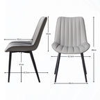 HOMAVO YZ1 Esszimmerstühle 2er-Set – Moderne Design-Stühle aus Samt oder PU-Leder mit Rückenlehne & Metallgestell für Küche, Wohn- & Arbeitsbereich