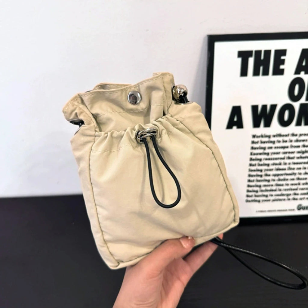 Sac à bandoulière unisexe en nylon – Mini portefeuille souple pour téléphone et pochette multifonctionnelle