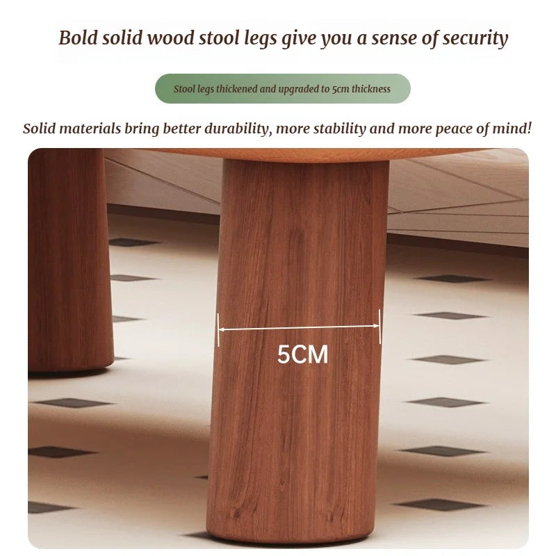 Minimalistischer Leder Fußhocker – Quadratischer Sofa- & Couchtischhocker aus Kunstleder, kleiner Multifunktionshocker für Wohnzimmer