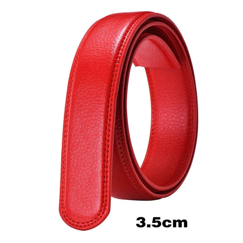 Hochwertiger PU-Ledergürtel ohne Schnalle – Premium Ersatzriemen für automatische Gürtelschnallen