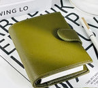 Vintage Leder-Notizbuch A7/M5 – Dreifach gefaltet, weich & nachfüllbar