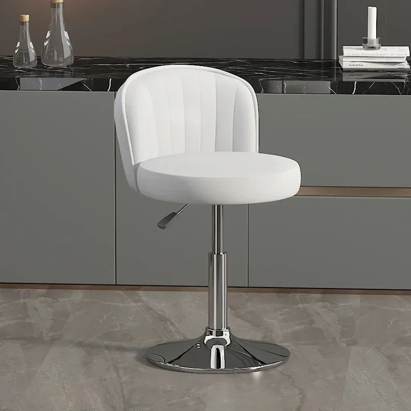 Drehbarer Nordic Barstuhl aus PU-Leder – Höhenverstellbarer moderner Barhocker im italienischen Design für Küche, Bar & Theke
