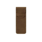 Vintage Leder Optik Stifteetui – Estuche para bolígrafos compacto para escuela, oficina y negocios | Mini Schreibwaren Organizer para mujeres y hombres 